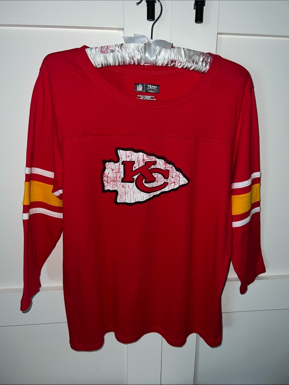 Kansas City Chiefs Red Women’s 3/4 Sleeve Team Top